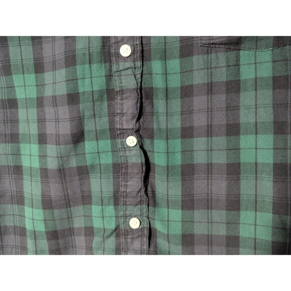Arizona Men's XL Green Plaid Button Down Shirt Flex Woven - Picture 6 of 6